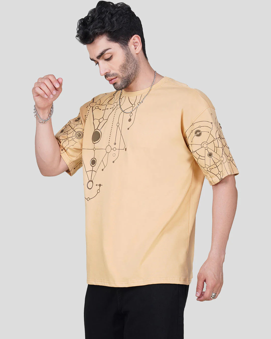 חולצת אוברסייז - Spectral (Beige)