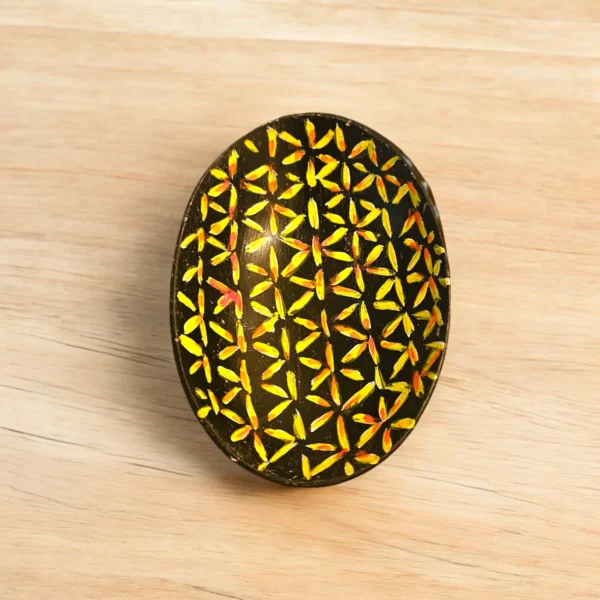 ⁦קערת ערבוב לקססה מצוירת בעבודת יד - Mandala Journey⁩ – תמונה ⁦2⁩