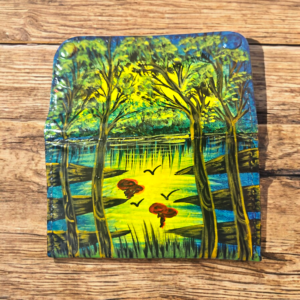 קייס לטבק קטן מצוייר בעבודת יד - River