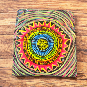 קייס לטבק קטן מצוייר בעבודת יד - Mandala